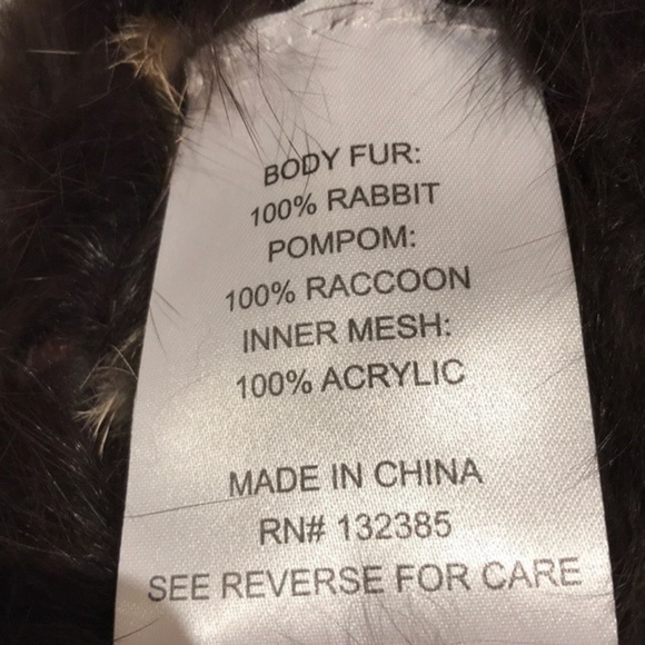 Love Token - ‘Brown/black’ Fur hat with a pom-pom. EUC - Picture 4 of 5